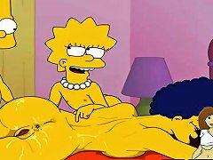 Cartoon Porn Simpsons Porn Bart And Lisa Have Fun With Mom Marge vPorn com